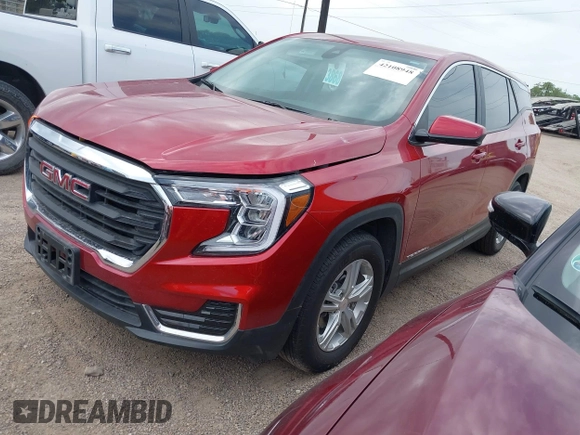2024 GMC Terrain SLE with VIN 3GKALMEG1RL223094, listed as a IAAI auction lot 42108948 with 21,619 mi miles and . Bid and sale history available at DreamBid. Image 2.