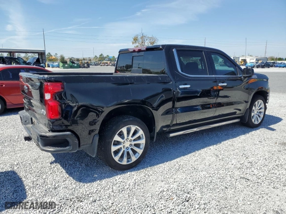 2021 Chevrolet Silverado 1500 High Country with VIN 3GCPWFED2MG329912, listed as a Copart auction lot 47391595 with 122,599 mi miles and Clean Title. Bid and sale history available at carsss.com. Image 3.