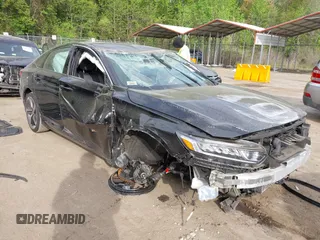 2019 Honda Accord Sport with VIN 1HGCV1F35KA115665, listed as a IAAI auction lot 42075601 with 231,163 mi miles and . Bid and sale history available at DreamBid. Image 1.