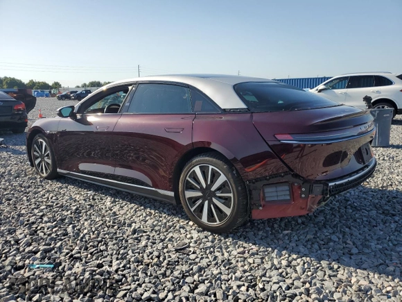 2022 Lucid Air Grand Touring z VIN 50EA1GBAXNA003291, wystawiony jako Copart lot #56681945 z przebiegiem 18 672 mil mil oraz Szkoda całkowita • Salvage title. Historia ofert i sprzedaży dostępna na DreamBid. Obrazek 2.