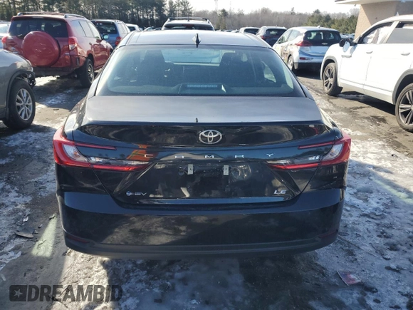 2025 Toyota Camry LE with VIN 4T1DAACK1SU522810, listed as a Copart auction lot 45530925 with 6,339 mi miles and Salvage Title. Bid and sale history available at carsss.com. Image 6.