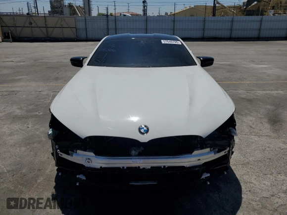 2020 BMW 8 Series M850i xDrive z VIN WBABC4C00LCE77534, wystawiony jako Copart lot #57640795 z przebiegiem Nie podano mil oraz Szkody całkowita. Historia ofert i sprzedaży dostępna na DreamBid. Obrazek 5.