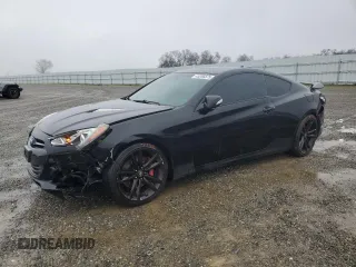 2013 Hyundai Genesis Coupe Track z VIN KMHHU6KJ1DU111361, wystawiony jako Copart lot #45206875 z przebiegiem 133 813 mil mil oraz Szkoda całkowita • Salvage title. Historia ofert i sprzedaży dostępna na DreamBid. Obrazek 1.