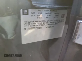 2014 Chevrolet Impala LTZ z VIN 1G1155S36EU164310, wystawiony jako Copart lot #83805504 z przebiegiem 130 224 mil mil oraz Szkoda całkowita • Salvage title. Historia ofert i sprzedaży dostępna na DreamBid. Obrazek 12.