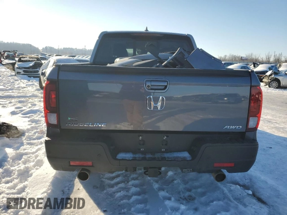 2021 Honda Ridgeline RTL-E с VIN 5FPYK3F74MB023122, выставлен на аукционе Copart как лот 41508155 с пробегом 90 647 миль миль и Списание • Salvage title. История ставок и продаж доступна на DreamBid. Изображение 6.