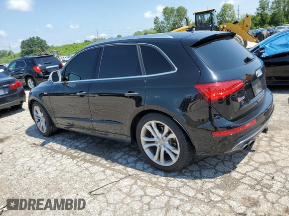 2016 Audi SQ5 Premium Plus with VIN WA1CCAFP2GA019551, listed as a Copart auction lot 61885134 with 99,722 mi miles and Salvage Title. Bid and sale history available at carsss.com. Image 2.
