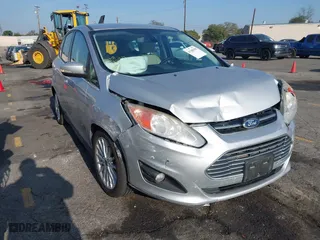 2013 Ford C-Max Energi SEL with VIN 1FADP5CU6DL515510, listed as a IAAI auction lot 41180709 with 166,508 mi miles. Bid and sale history available at carsss.com. Image 1.