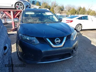 2014 Nissan Rogue SV with VIN 5N1AT2MT5EC869853, listed as a IAAI auction lot 41299246 with 109,230 mi miles and . Bid and sale history available at carsss.com. Image 1.