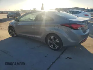 2014 Hyundai Elantra Coupe with VIN KMHDH6AH4EU029370, listed as a Copart auction lot 86693434 with 117,175 mi miles and Salvage Title. Bid and sale history available at carsss.com. Image 2.