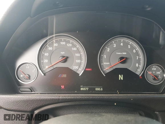 2016 BMW M3 with VIN WBS8M9C58G5E68988, listed as a Copart auction lot 58784185 with 86,577 mi miles and Clean title. Bid and sale history available at DreamBid. Image 9.