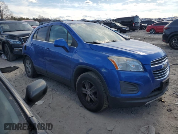 2015 Chevrolet Trax LT with VIN KL7CJLSB4FB177946, listed as a Copart auction lot 46938495 with 136,114 mi miles and Salvage Title. Bid and sale history available at carsss.com. Image 4.