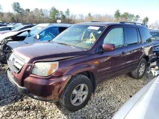 2007 Honda Pilot EX with VIN 2HKYF18467H511076, listed as a Copart auction lot 48763445 with 127,047 mi miles and Clean Title. Bid and sale history available at DreamBid. Image 1.