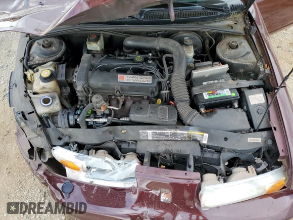2001 Saturn SL with VIN 1G8ZK54761Z320887, listed as a Copart auction lot 54170885 with 99,265 mi miles and Salvage title. Bid and sale history available at DreamBid. Image 11.