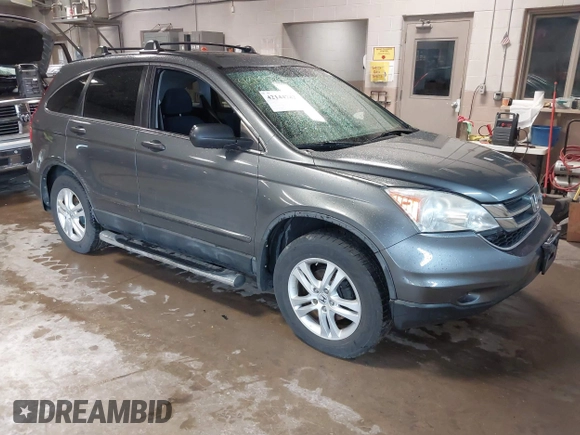 2010 Honda CR-V EX with VIN 5J6RE4H54AL015711, listed as a IAAI auction lot 42144742 with 1 mi miles. Bid and sale history available at carsss.com. Image 1.