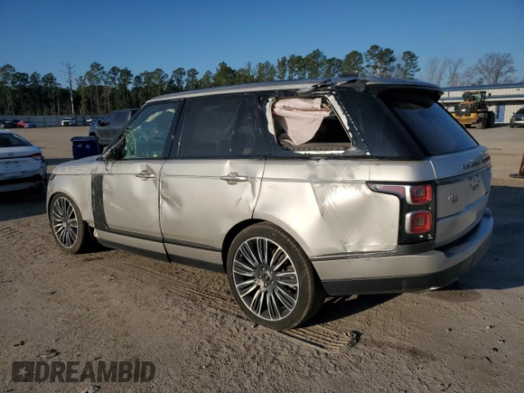 2020 Land Rover Range Rover P525 HSE with VIN SALGS2SE6LA589642, listed as a Copart auction lot 43607085 with 45,226 mi miles and Salvage title. Bid and sale history available at DreamBid. Image 2.