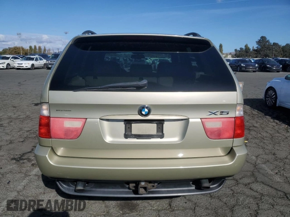 2001 BMW X5 3.0i with VIN WBAFA53591LM83013, listed as a Copart auction lot 75572374 with 0 mi miles and Clean Title. Bid and sale history available at carsss.com. Image 6.