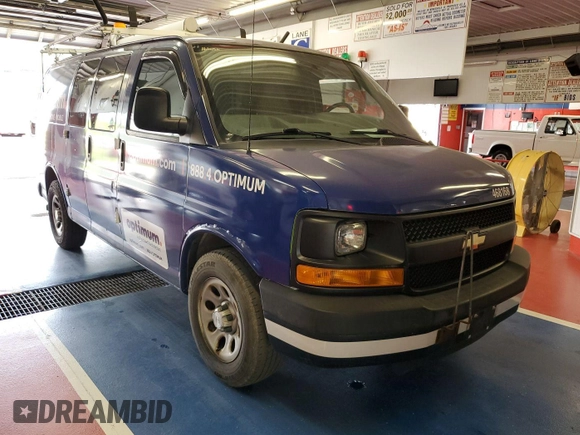2014 Chevrolet Express Cargo with VIN 1GCSGAFX5E1204664, listed as a IAAI auction lot 42566613 with 103,962 mi miles and . Bid and sale history available at DreamBid. Image 23.