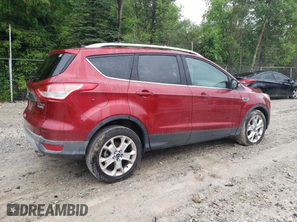 2014 Ford Escape Titanium z VIN 1FMCU0J95EUA82835, wystawiony jako Copart lot #59901675 z przebiegiem 155 193 mil mil oraz Czysty tytuł • Clean title. Historia ofert i sprzedaży dostępna na DreamBid. Obrazek 3.