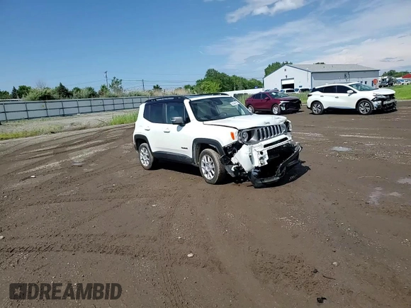 2021 Jeep Renegade Limited with VIN ZACNJDD12MPM95053, listed as a Copart auction lot 60344415 with 37,415 mi miles and Salvage title. Bid and sale history available at DreamBid. Image 14.