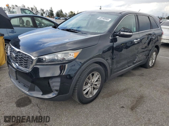 2019 Kia Sorento LX with VIN 5XYPG4A36KG568194, listed as a Copart auction lot 48190995 with 108,150 mi miles and Salvage Title. Bid and sale history available at carsss.com. Image 1.
