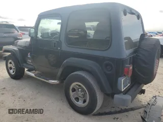 2003 Jeep Wrangler X with VIN 1J4FA39S33P364688, listed as a Copart auction lot 74842374 with Not Provided miles and Non Repairable. Bid and sale history available at carsss.com. Image 2.