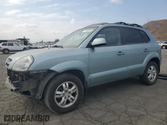 2008 Hyundai Tucson SE with VIN KM8JN72D98U843161, listed as a Copart auction lot 71192824 with 142,822 mi miles and Salvage Title. Bid and sale history available at carsss.com. Image 1.