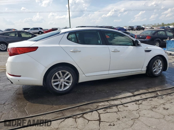 2013 Kia Optima LX with VIN KNAGM4A76D5395099, listed as a Copart auction lot 52241185 with 257,796 mi miles and Clean Title. Bid and sale history available at carsss.com. Image 3.