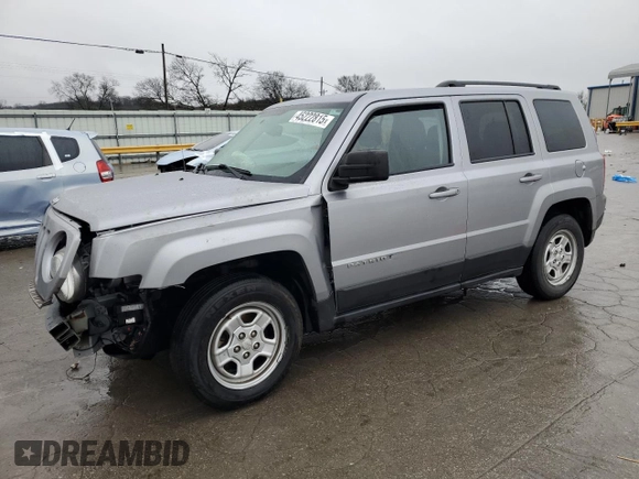 2017 Jeep Patriot Sport SE with VIN 1C4NJPBA4HD211370, listed as a Copart auction lot 45222815 with 50,931 mi miles and Salvage Title. Bid and sale history available at carsss.com. Image 1.