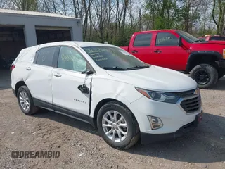 2020 Chevrolet Equinox LT with VIN 3GNAXKEV7LL262385, listed as a IAAI auction lot 41888039 with 53,558 mi miles. Bid and sale history available at carsss.com. Image 1.