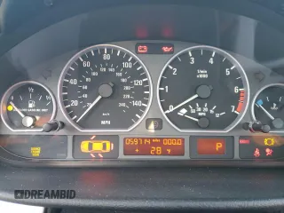 2001 BMW 3 Series 330i with VIN WBAAV53461FJ71784, listed as a Copart auction lot 46325815 with 59,714 mi miles and Salvage Title. Bid and sale history available at carsss.com. Image 9.