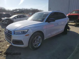 2018 Audi Q5 Premium with VIN WA1ANAFY6J2140207, listed as a Copart auction lot 48762965 with 54,070 mi miles and Salvage Title. Bid and sale history available at carsss.com. Image 1.