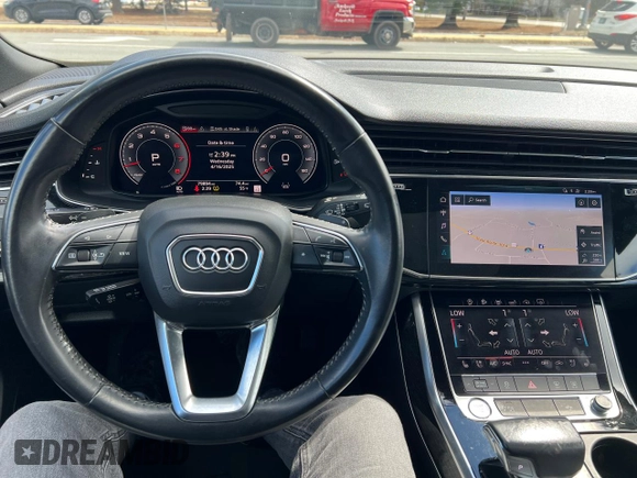 2019 Audi Q8 Premium Plus with VIN WA1EVAF17KD039090, listed as a Copart auction lot 53704905 with 79,894 mi miles and Clean Title. Bid and sale history available at carsss.com. Image 7.
