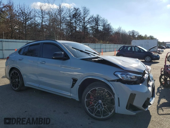 2024 BMW X4 M z VIN 5YM23EC01R9W18369, wystawiony jako Copart lot #82886254 z przebiegiem Nie podano mil oraz Szkoda całkowita • Salvage title. Historia ofert i sprzedaży dostępna na DreamBid. Obrazek 4.