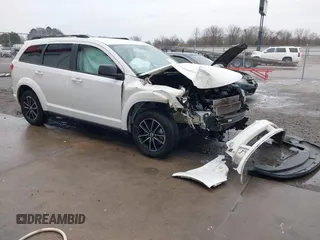 2018 Dodge Journey SE with VIN 3C4PDCAB9JT363759, listed as a IAAI auction lot 41262025 with 145,471 mi miles. Bid and sale history available at carsss.com. Image 1.