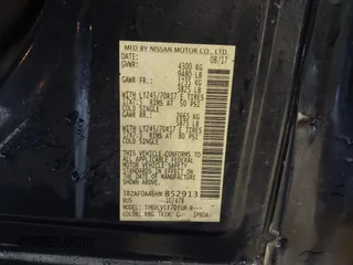 2017 Nissan NV SL z VIN 5BZAF0AA6HN852913, wystawiony jako IAAI lot #41686657 z przebiegiem 88 182 mil mil oraz . Historia ofert i sprzedaży dostępna na DreamBid. Obrazek 9.