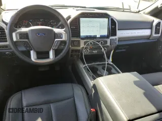 2022 Ford F-350 XL with VIN 1FT8W3BT2NEC89662, listed as a Copart auction lot 54242585 with 14,369 mi miles and Salvage title. Bid and sale history available at DreamBid. Image 8.