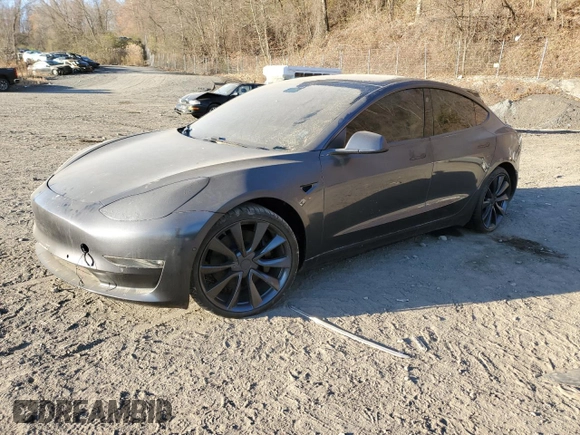 2020 Tesla Model 3 Performance z VIN 5YJ3E1EC9LF742555, wystawiony jako Copart lot #80116864 z przebiegiem 51 544 mil mil oraz Szkoda całkowita • Salvage title. Historia ofert i sprzedaży dostępna na DreamBid. Obrazek 1.