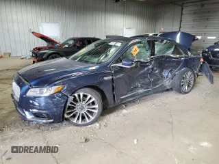 2017 Lincoln Continental Reserve with VIN 1LN6L9NC3H5623731, listed as a Copart auction lot 52857205 with 68,845 mi miles and Non Repairable. Bid and sale history available at carsss.com. Image 1.