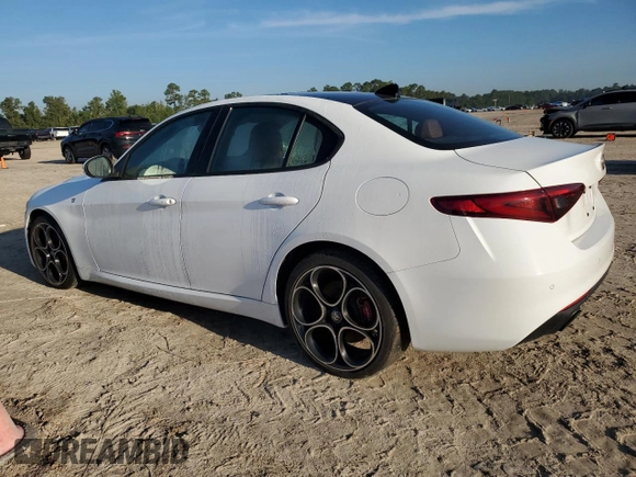 2022 Alfa Romeo Giulia Ti with VIN ZARFAMBNXN7654757, listed as a Copart auction lot 71640024 with 42,418 mi miles and Salvage Title. Bid and sale history available at carsss.com. Image 2.