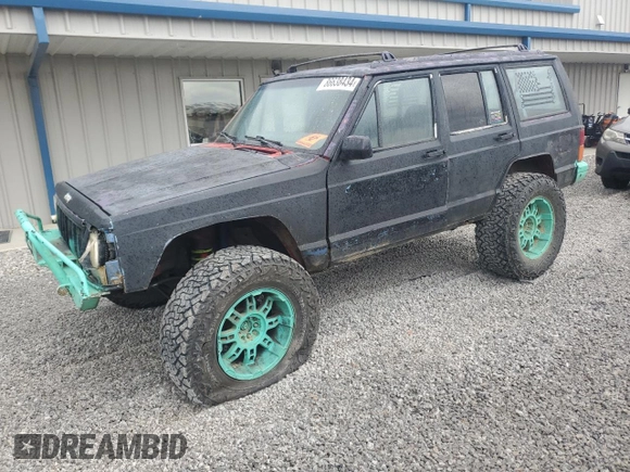 1993 Jeep Cherokee Sport with VIN 1J4FJ68S6PL506709, listed as a Copart auction lot 86638434 with 253,923 mi miles and Salvage Title. Bid and sale history available at carsss.com. Image 1.