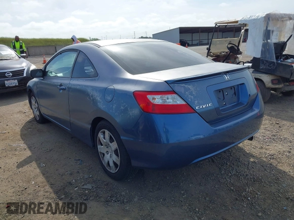 2008 Honda Civic Cpe LX with VIN 2HGFG12648H535418, listed as a IAAI auction lot 42040685 with 196,183 mi miles. Bid and sale history available at carsss.com. Image 3.