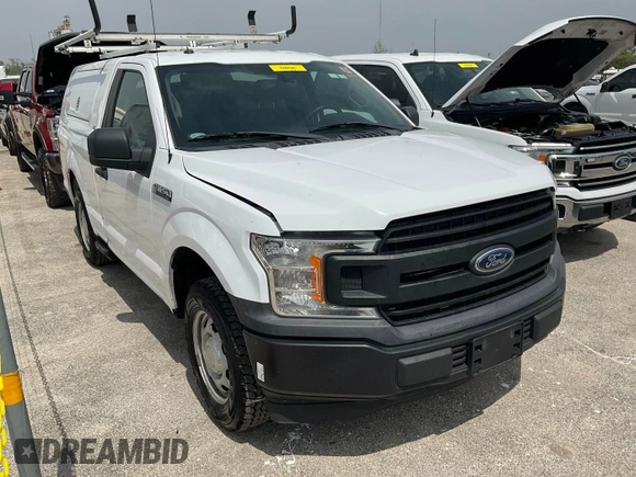 2019 Ford F-150 XL with VIN 1FTMF1CB0KKC92436, listed as a IAAI auction lot 42146765 with 119,600 mi miles and . Bid and sale history available at DreamBid. Image 1.