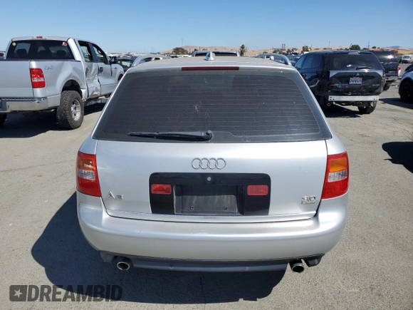 2004 Audi A6 with VIN WAUVT64BX4N033587, listed as a Copart auction lot 70103294 with 124,176 mi miles and Salvage Title. Bid and sale history available at carsss.com. Image 6.