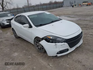2013 Dodge Dart Rallye with VIN 1C3CDFBH3DD316440, listed as a IAAI auction lot 41704590 with 141,395 mi miles. Bid and sale history available at carsss.com. Image 1.