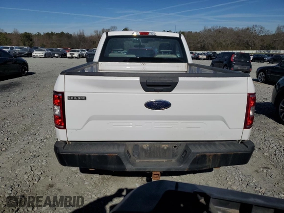 2019 Ford F-150 XL with VIN 1FTMF1CB3KKE88029, listed as a Copart auction lot 38526814 with 99,657 mi miles and Salvage title. Bid and sale history available at DreamBid. Image 6.