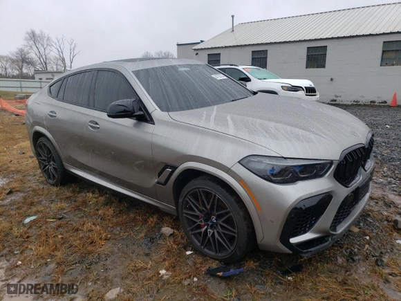 2022 BMW X6 M with VIN 5YMCY0C05N9N43128, listed as a Copart auction lot 84726734 with NaN miles and Salvage Title. Bid and sale history available at carsss.com. Image 4.