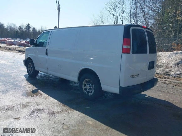 2011 Chevrolet Express Cargo Van with VIN 1GCSGAFXXB1171446, listed as a IAAI auction lot 41779147 with 182,578 mi miles. Bid and sale history available at carsss.com. Image 3.