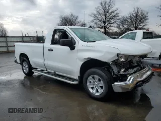 2024 Chevrolet Silverado 1500 Work Truck with VIN 3GCNAAED0RG307214, listed as a Copart auction lot 50008655 with 10,253 mi miles and Clean Title. Bid and sale history available at carsss.com. Image 4.