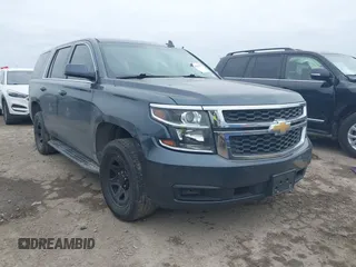 2019 Chevrolet Tahoe Commercial with VIN 1GNSKDEC6KR323391, listed as a IAAI auction lot 41627787 with 44,562 mi miles and . Bid and sale history available at DreamBid. Image 1.