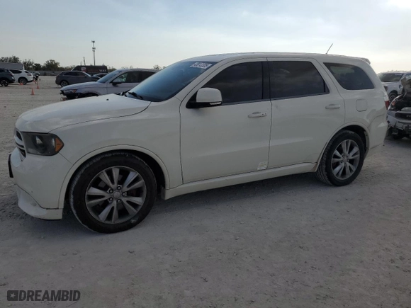 2012 Dodge Durango R/T with VIN 1C4SDJCT0CC147656, listed as a Copart auction lot 43612335 with 188,920 mi miles and Salvage Title. Bid and sale history available at carsss.com. Image 1.